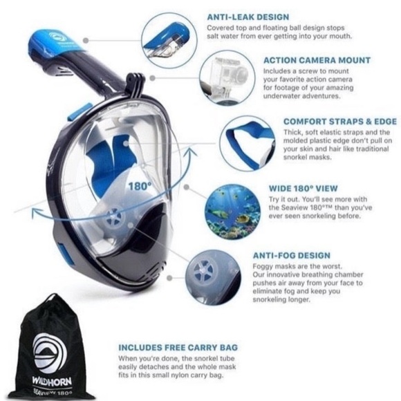 Wildhorn Seaview 180 Full Face Mask - Picture 3 of 9